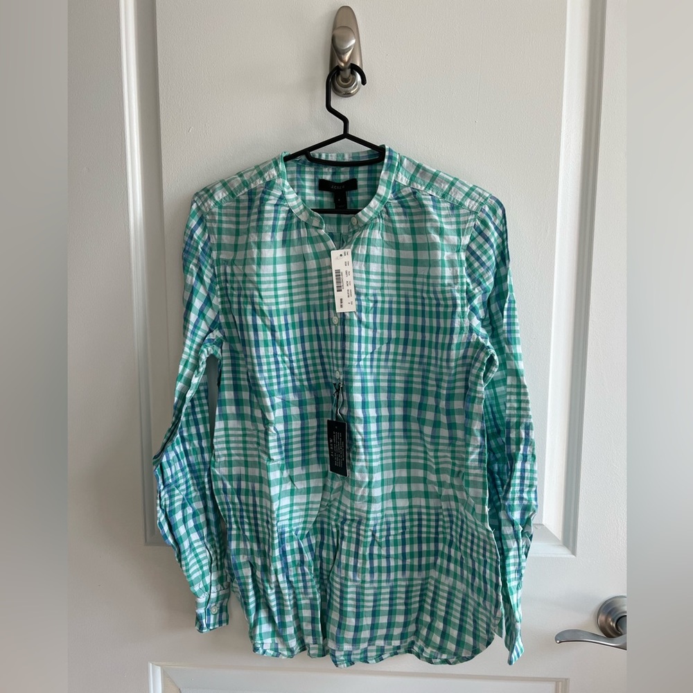 NWT J.Crew Popover Shirt - Size 2